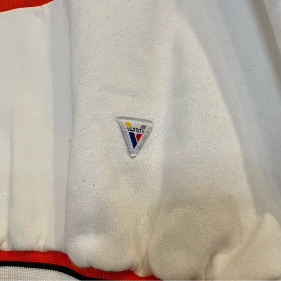 Vintage 80s Orange & White Cheerleader Uniform Crewneck Sweater LPJH Bullpups - Picture 5 of 16